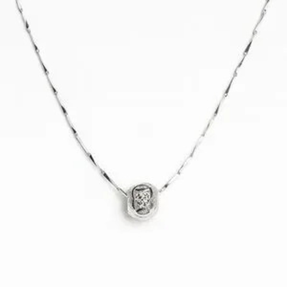 S925 Elegant Silver Necklace with Charm